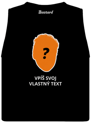 Tvoja hlava dámske tielko voľné Black