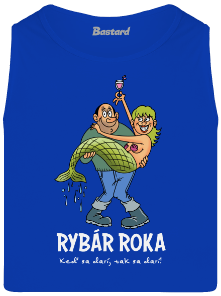 Rybár roka pánske tielko Royal Blue
