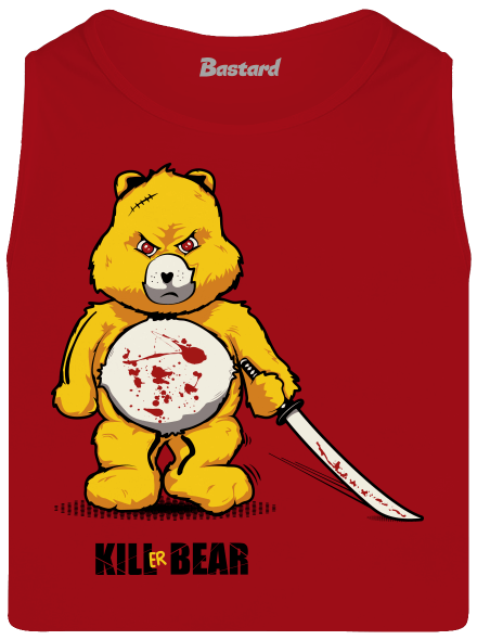 Killer bear pánske tielko Red