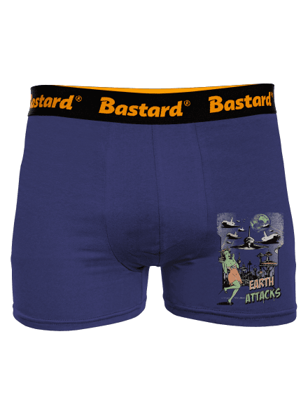 Zem útočí boxerky Blue Navy