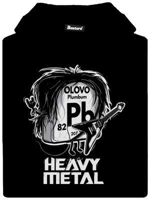 Heavy Metal detská mikina klokanka Black