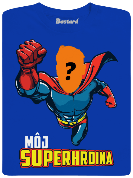 Môj superhrdina pánske dlhý rukáv Royal Blue