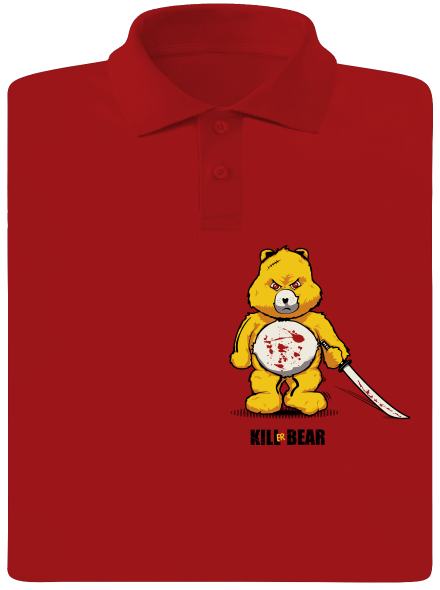 Killer bear pánska polokošeľa Red Mal