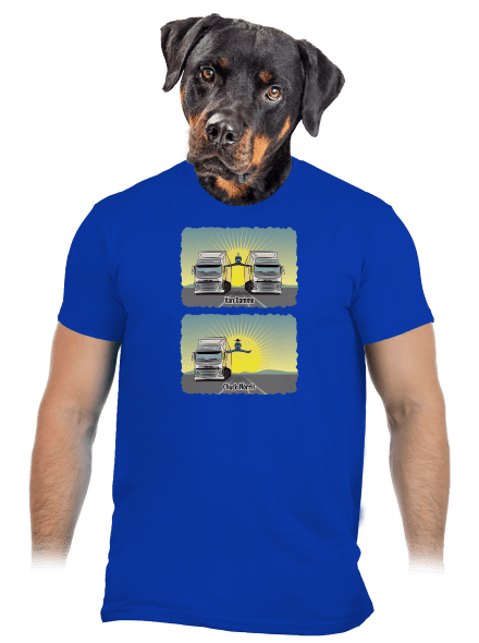 Chuck & Truck pánske tričko Royal Blue