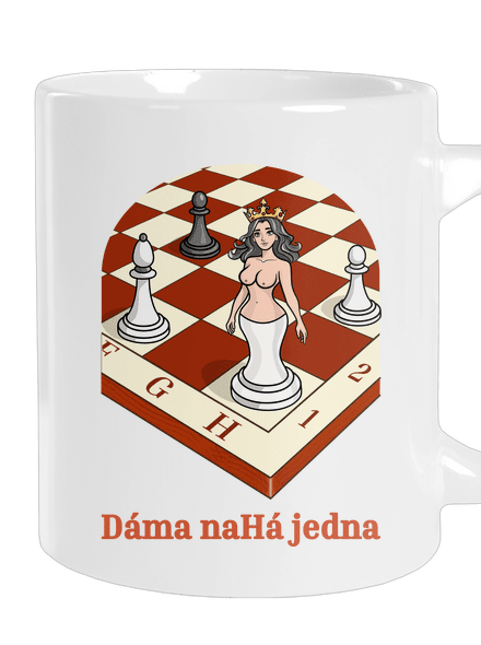 Dáma nahá jedna veľký hrnček White