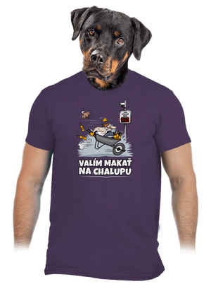 Valím na chalupu pánske tričko Urban Purple