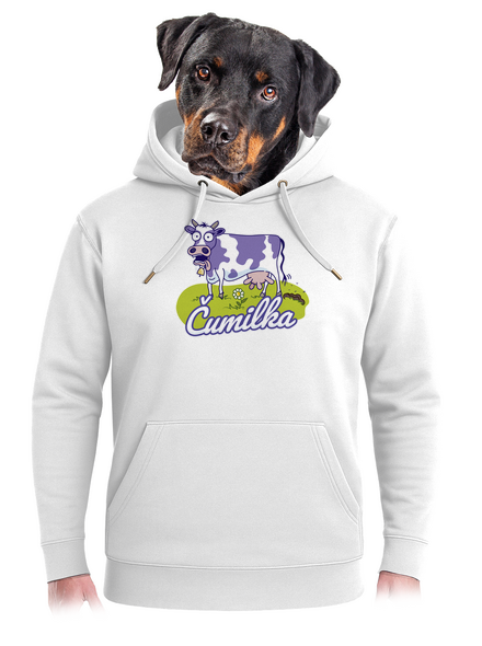 Čumilka unisex mikina premium Snowwhite