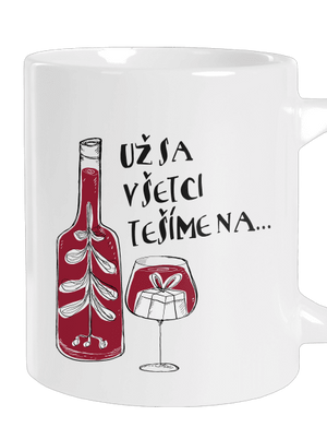 Vianoce vo víne veľký hrnček White