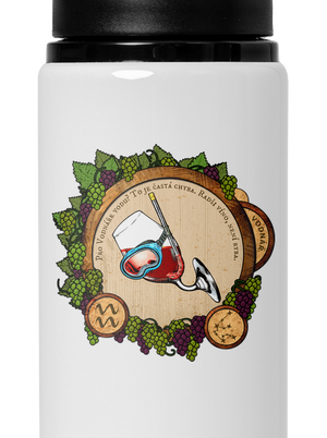 Vínny horoskop: Vodnár flaša na vodu White