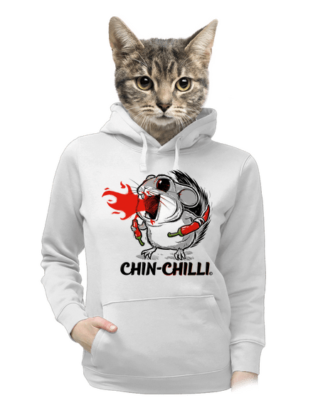Chinchilli dámska mikina klokanka White