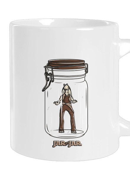 Jar in jar veľký hrnček White