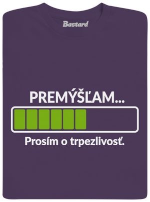 Premýšľam pánske tričko Urban Purple