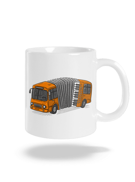 Harmonika klasický hrnček White