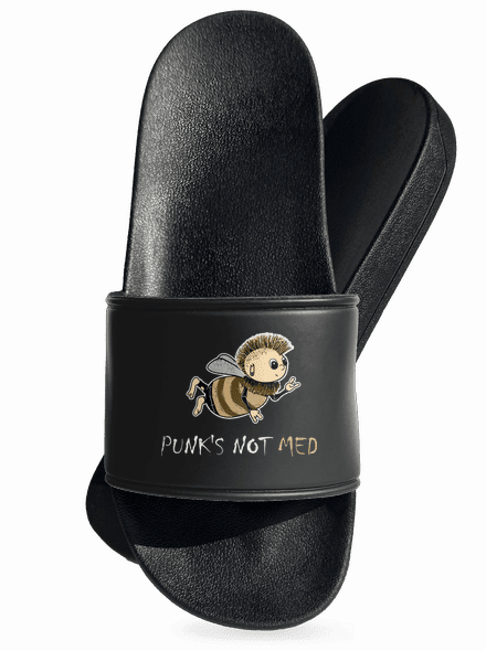 Punks Not Med šľapky Black