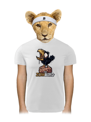 Zombird detské športové tričko White