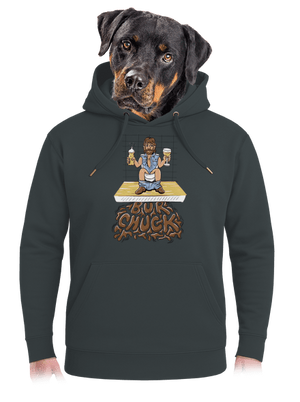 BurChuck unisex mikina premium Charcoal