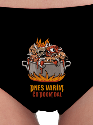 Čo Doom dal dámske nohavičky Black