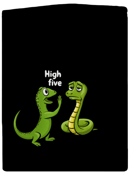 High Five pánska mikina na zips Black