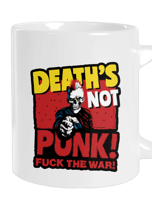 Death's not punk veľký hrnček White