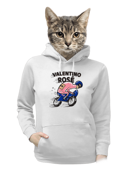 Valentino Rosé dámska mikina klokanka White