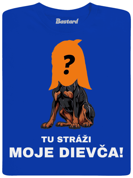 Tu strážim ja pánske dlhý rukáv Royal Blue