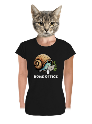 Slimákov home office dámske tričko prémium Black