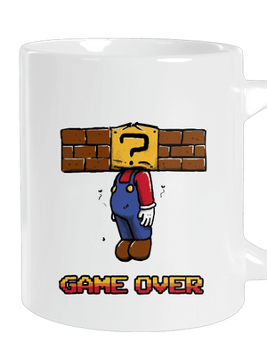 Game Over veľký hrnček White