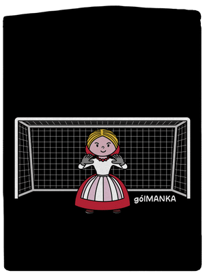 Gólmanka dámska mikina na zips Black