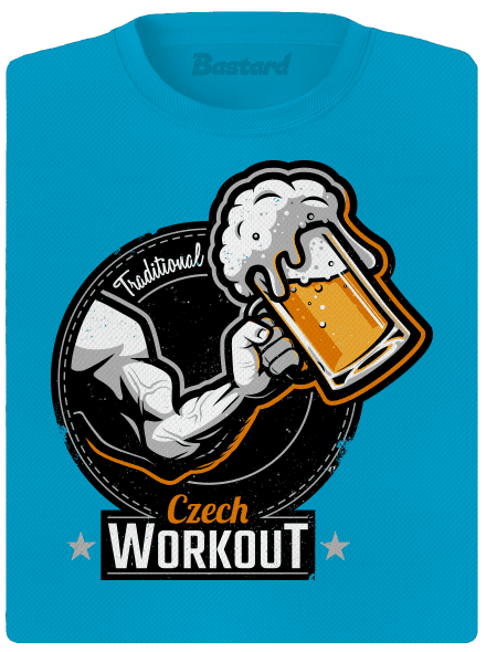 Czech workout dámske športové tričko Blue Atol