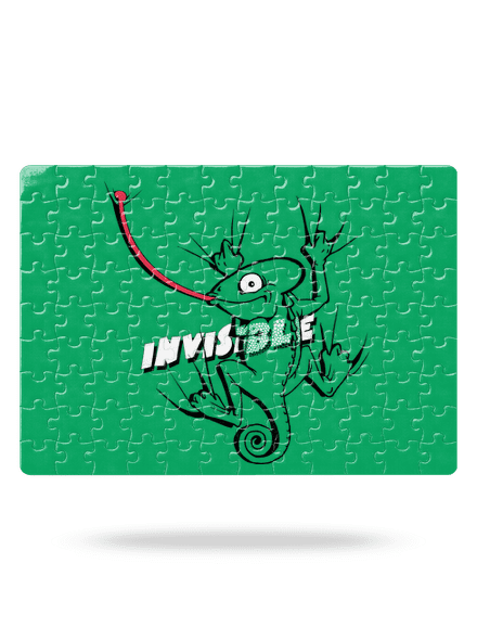 Invisible chameleon puzzle White