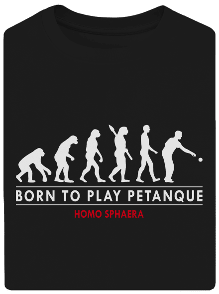 Born to play petanque unisex tričko oversized Black