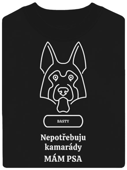 Nemôžem, mám psa unisex mikina bez kapucne Black