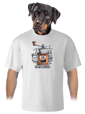 Mlynček unisex tričko oversized White