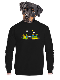 unisex mikina bez kapucne