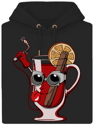 Zvarák unisex mikina premium Dark Black