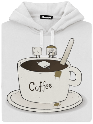 Kto zabil cukrík? dámska mikina klokanka White