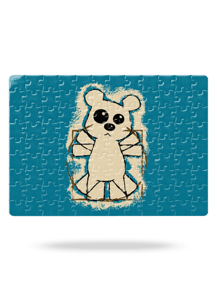 Da Vinci Teddy puzzle White