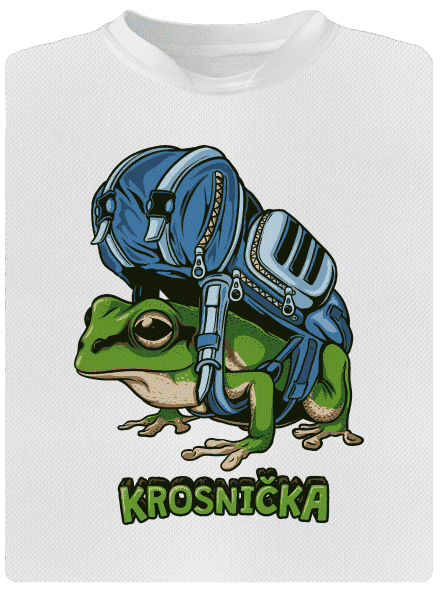 Krosnička detské športové tričko White