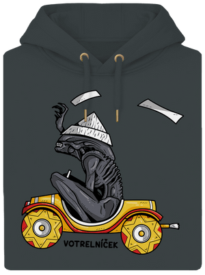 Votrelníček unisex mikina premium Charcoal