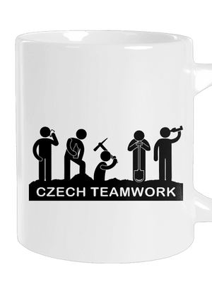 Czech Teamwork veľký hrnček White