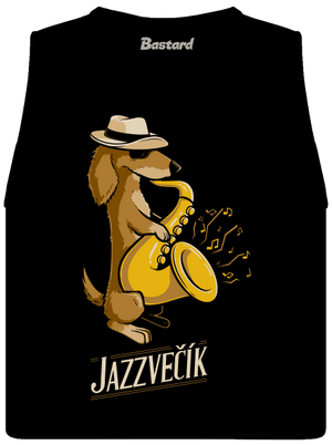 Jazzvečík dámske tielko voľné Black