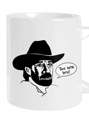 Too late bro veľký hrnček White