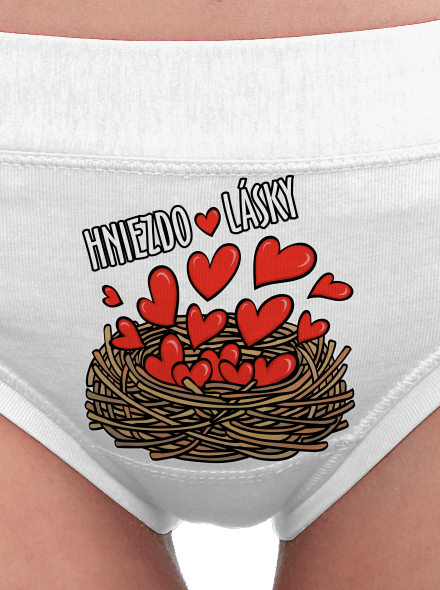 Hniezdo lásky dámske nohavičky White