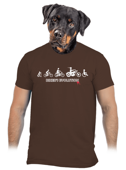 Biker’s Evolution pánske tričko Brown
