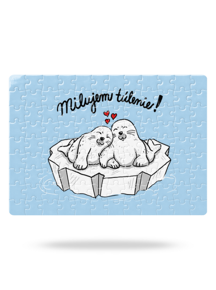 Milujem túlenie puzzle White