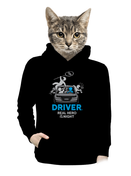 Driver dámska mikina klokanka Black