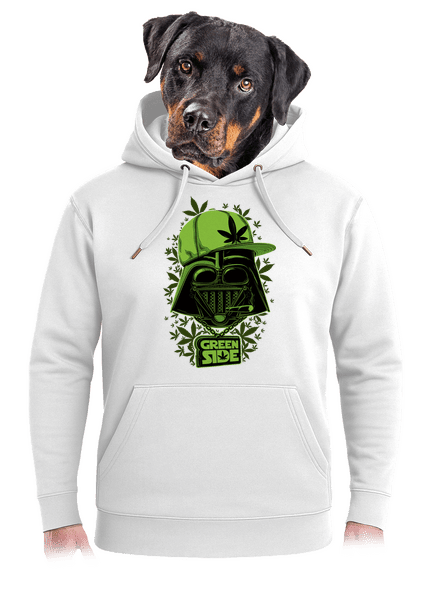 Green Side unisex mikina premium Snowwhite