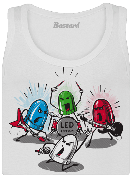 Led Zeppelin dámske tielko klasické White