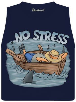 No stress dámske tielko voľné Navy