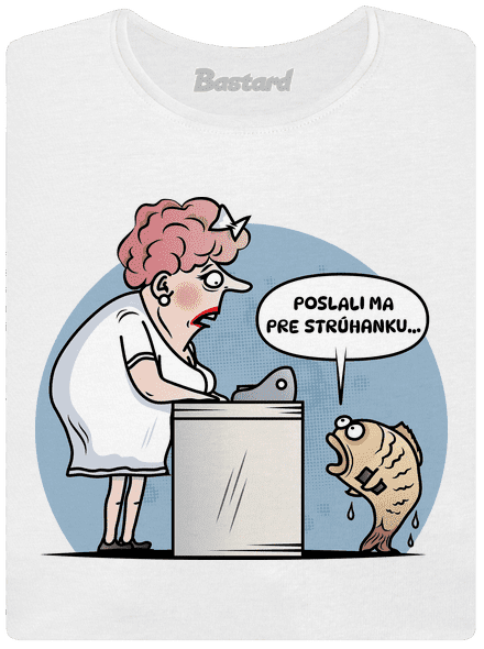 Strúhanka dámske tričko s lemom White